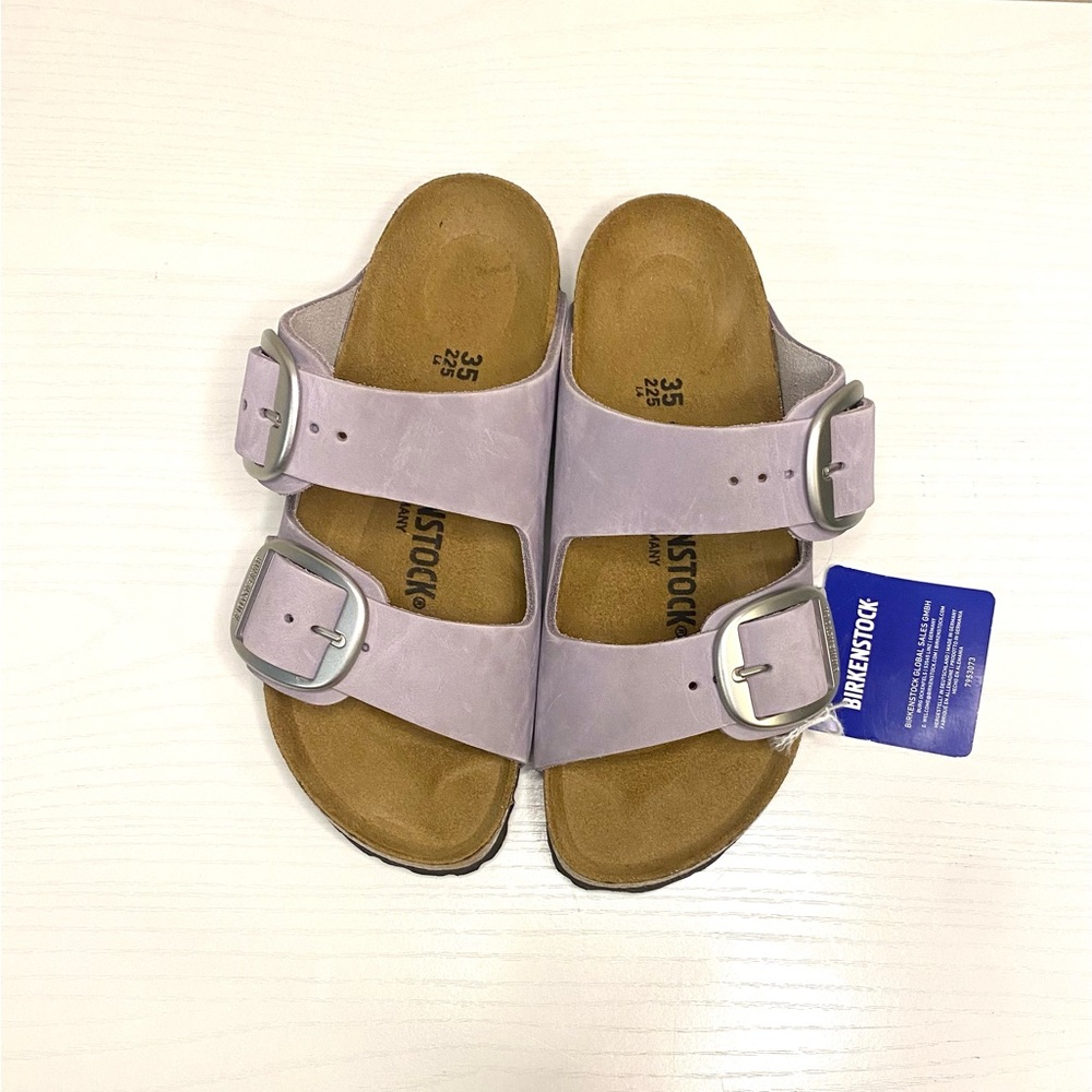 Birkenstock Arizona Big Buckle Sandals - Light Purple NWOB Women’s 35EU 4-4.5US